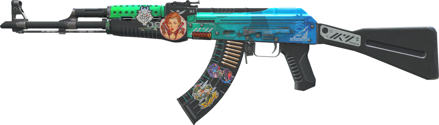 StatTrak™ AK-47 | Ice Coaled