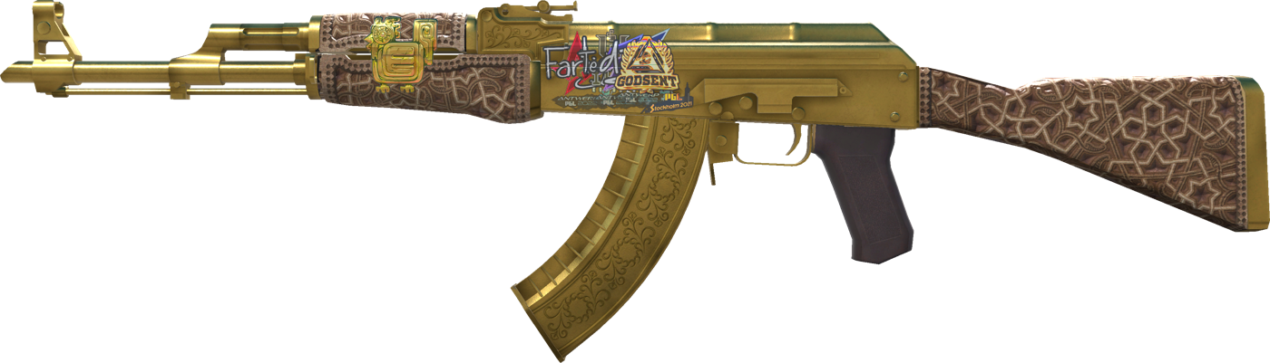 Souvenir AK-47 | Gold Arabesque